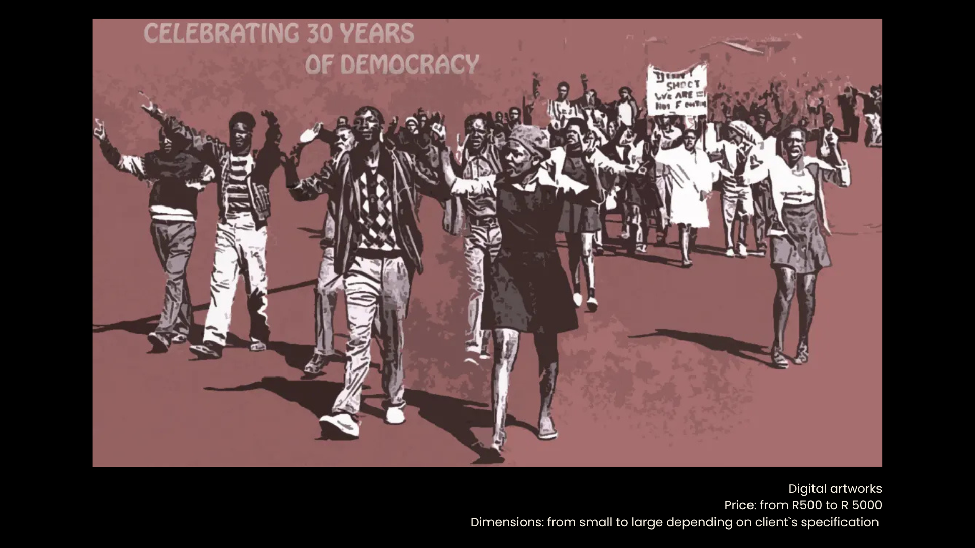 Digital Artwork — Democracy March