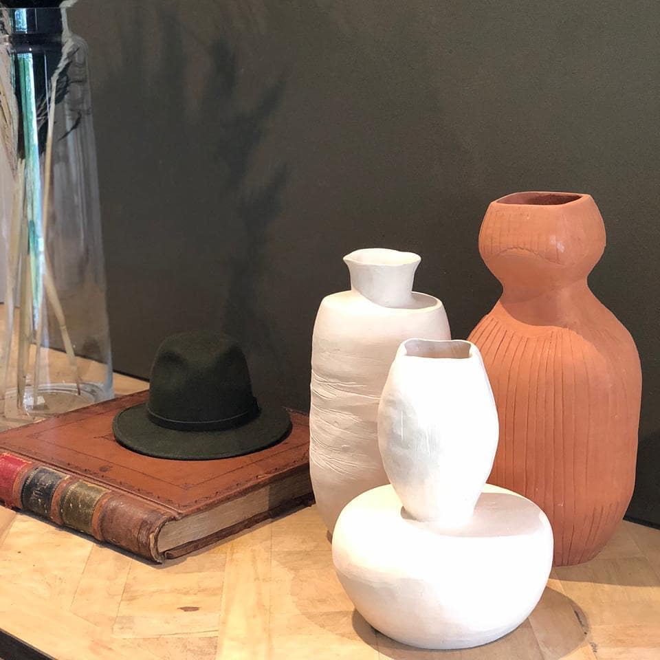Hand-Built Stoneware Pots